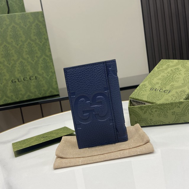 gucci專櫃新款原廠皮男士錢包 古馳雙G卡片夾 jcp2227